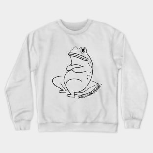 Frog on a pillow Crewneck Sweatshirt